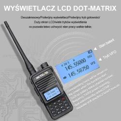 Zestaw 2 sztuki Retevis RT85 Dual Band VHF/UHF 136-174 / 400-470 Mhz 5W CTCSS/DCS